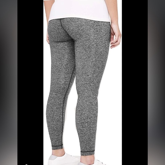 Lululemon Wunder Under High Rise Heathered Black - Picture 7 of 10